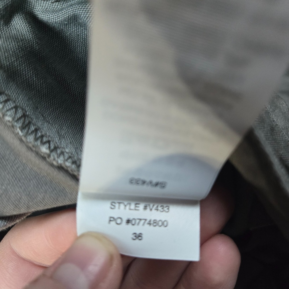 Vuori Collins Chino Pants Mens 36x30 Gray Stretch Cotton Twill Office V433 - Picture 11 of 12